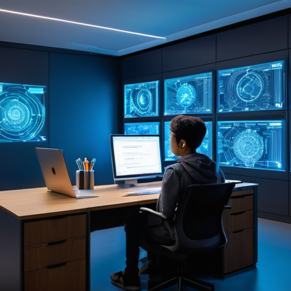 AI 전문가의 논문 작성 가이드 - **Image Prompt 1: AI-Powered Research Topic & Question Generation**
**Description:** A brightly ...