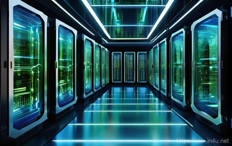 AI 프로젝트의 데이터 보안 문제 - **Prompt 1: The Digital Citadel of Data Protection**
A highly stylized, futuristic data center i...