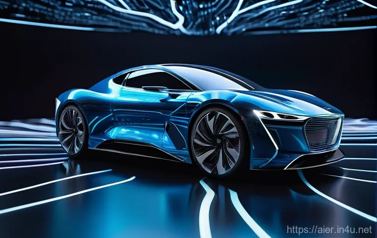 딥러닝 연구에서의 데이터 품질 관리 - A vibrant, futuristic digital landscape where streams of perfectly organized, glowing data flow seam...