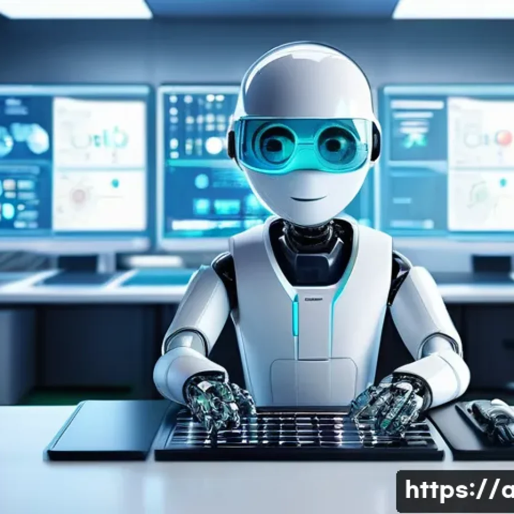 AI 프로젝트에서 데이터 전처리 중요성 - **Prompt 1: The AI's Healthy Diet**
    "A vibrant, friendly-looking, anthropomorphic AI robot with ...